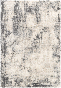 Surya Eskimo Shag Esg-2311 Charcoal, Cream, Light Gray, Taupe Area Rug