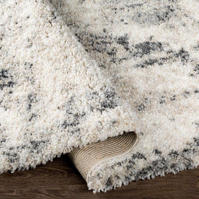 Surya Eskimo Shag Esg-2311 Charcoal, Cream, Light Gray, Taupe Rugs.