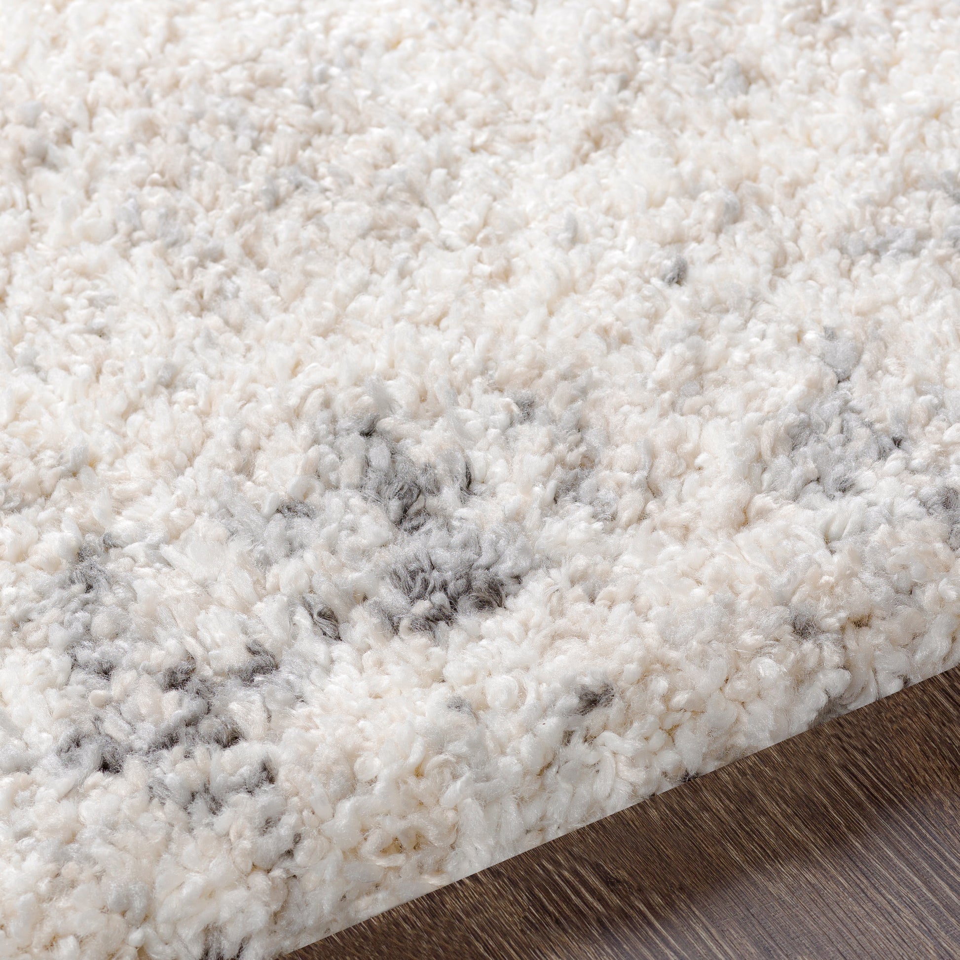 Surya Eskimo Shag Esg-2311 Charcoal, Cream, Light Gray, Taupe Area Rug