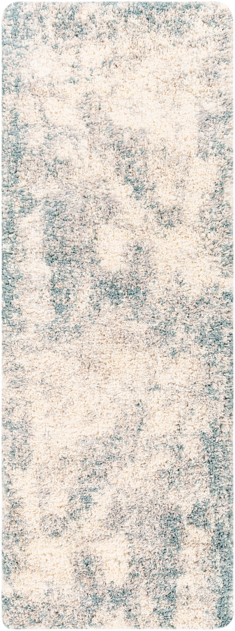 Surya Eskimo Shag Esg-2312 Aqua, Taupe, Light Gray, Cream Rugs.