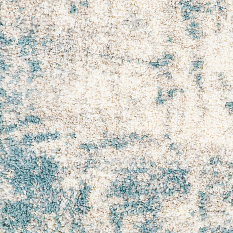 Surya Eskimo Shag Esg-2312 Aqua, Taupe, Light Gray, Cream Rugs.