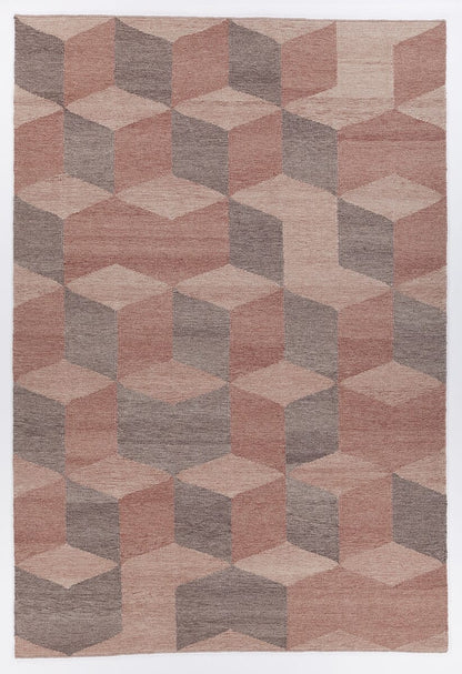 Chandra Esme Esm-50601 Red / Brown Geometric Area Rug