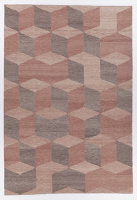 Chandra Esme Esm-50601 Red / Brown Geometric Area Rug