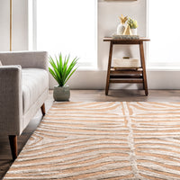 Nuloom Plush Zebra Npl3627G Tan Area Rug