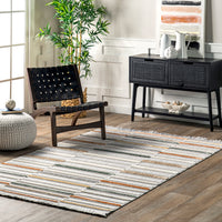 Nuloom Zasu Colorful Nza1350A Light Gray Area Rug