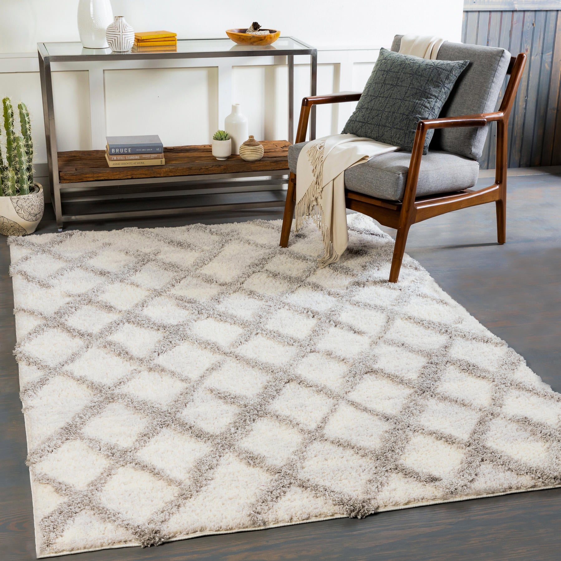 Surya Everton Etn-2300 Light Gray, Gray, White Area Rug