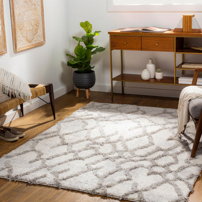 Surya Everton Etn-2303 Gray, Light Gray, White Area Rug