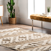 Nuloom Reena Tribal Nre3008A Beige Area Rug