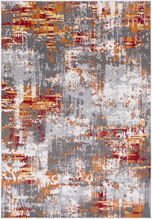 Surya Rafetus Ets-2305 Burnt Orange, Dark Red, Butter Organic / Abstract Area Rug