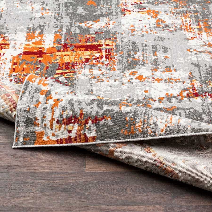 Surya Rafetus Ets-2305 Burnt Orange, Dark Red, Butter Organic / Abstract Area Rug