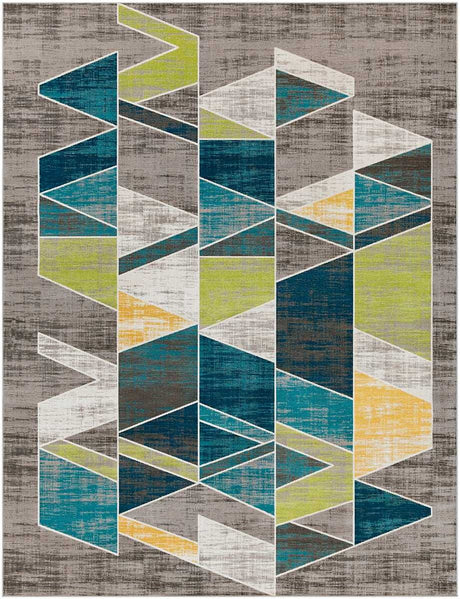 Surya Rafetus Ets-2329 Teal, Lime, Butter, Charcoal Rugs.