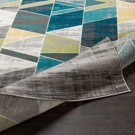 Surya Rafetus Ets-2329 Teal, Lime, Butter, Charcoal Rugs.