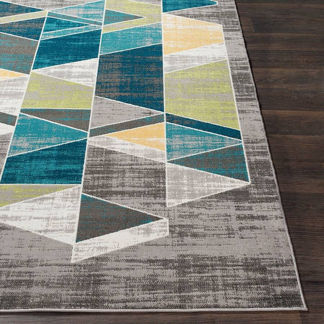 Surya Rafetus Ets-2329 Teal, Lime, Butter, Charcoal Rugs.