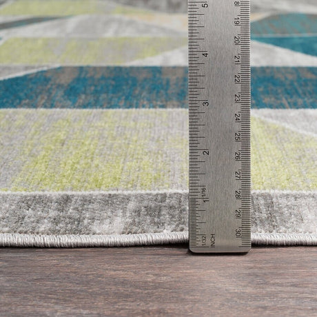 Surya Rafetus Ets-2329 Teal, Lime, Butter, Charcoal Rugs.