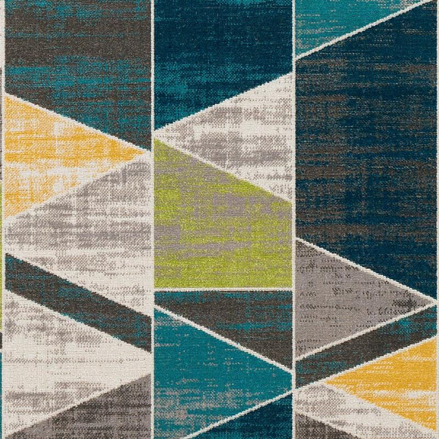 Surya Rafetus Ets-2329 Teal, Lime, Butter, Charcoal Rugs.