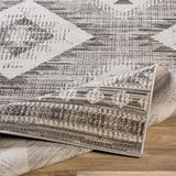 Surya Rafetus Ets-2335 Charcoal, Light Gray, Black, White Rugs.