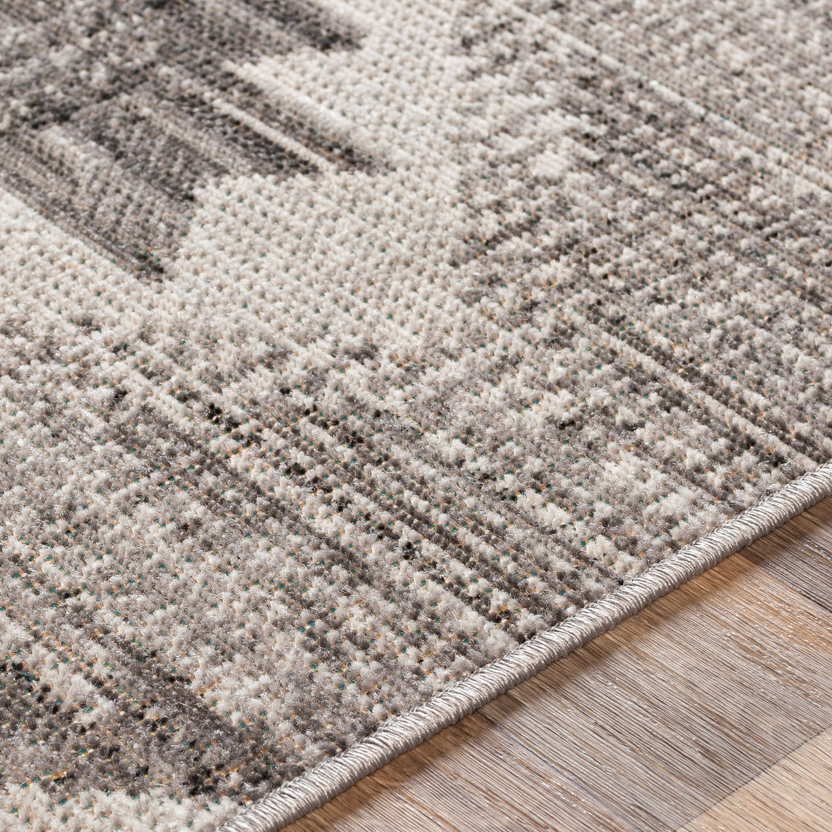 Surya Rafetus Ets-2335 Charcoal, Light Gray, Black, White Rugs.