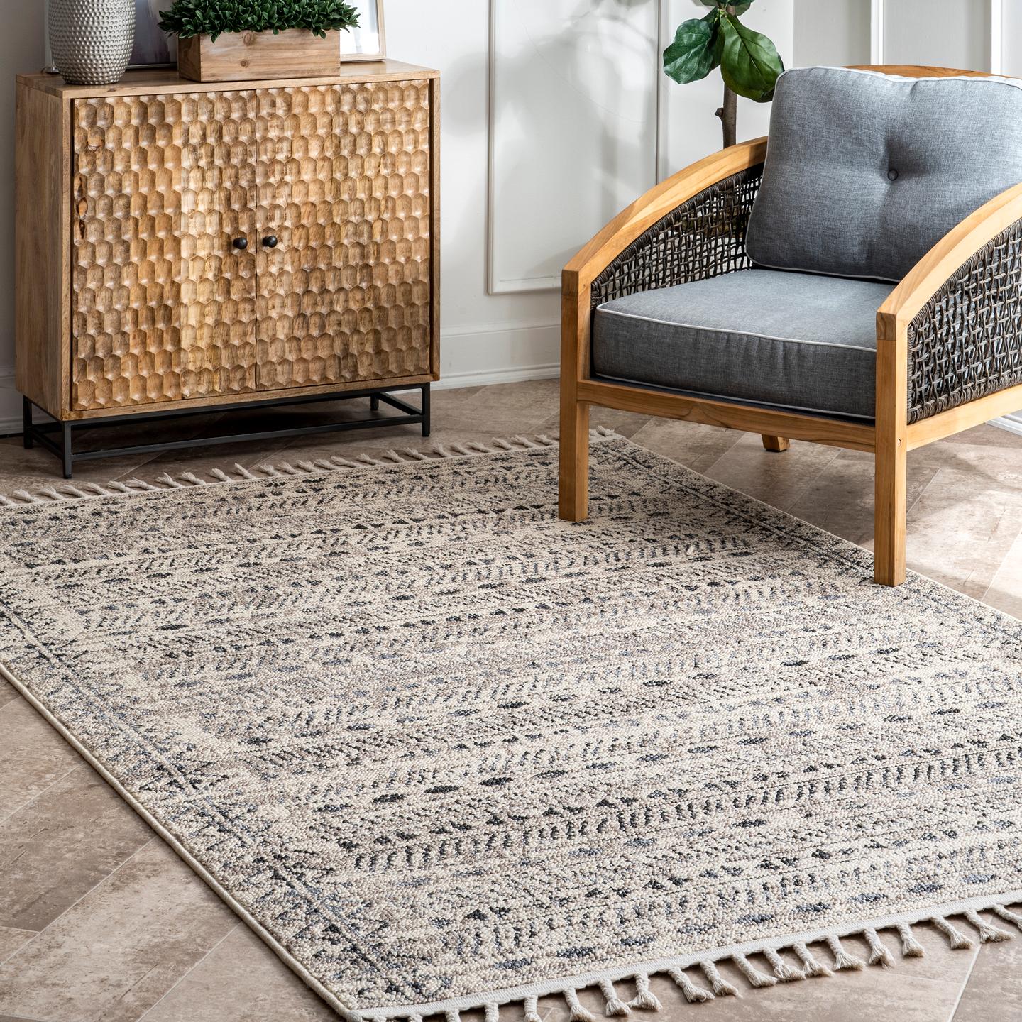 Nuloom Wilmarie Ethnic Nwi3391A Ivory Area Rug