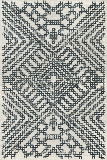 Nuloom Krystal Diamond Nkr1387A Ivory Area Rug