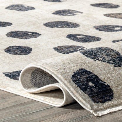 Nuloom Jeri Polka Dot Nje1544A Beige Area Rug