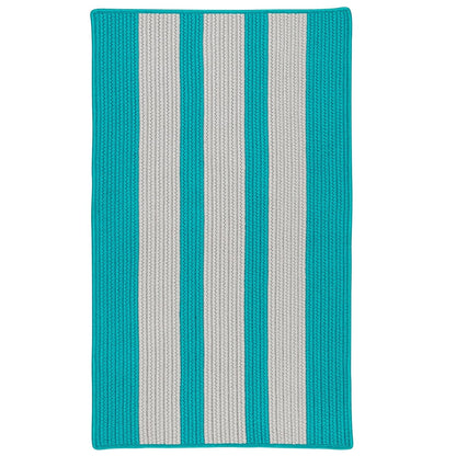 Colonial Mills Everglades Vertical Stripe Ev37 Turquoise Striped Area Rug