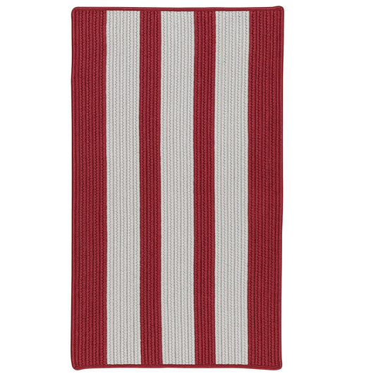 Colonial Mills Everglades Vertical Stripe Ev67 Sunset Red Striped Area Rug