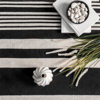 Nuloom Jess Striped Nje1975A Black Area Rug