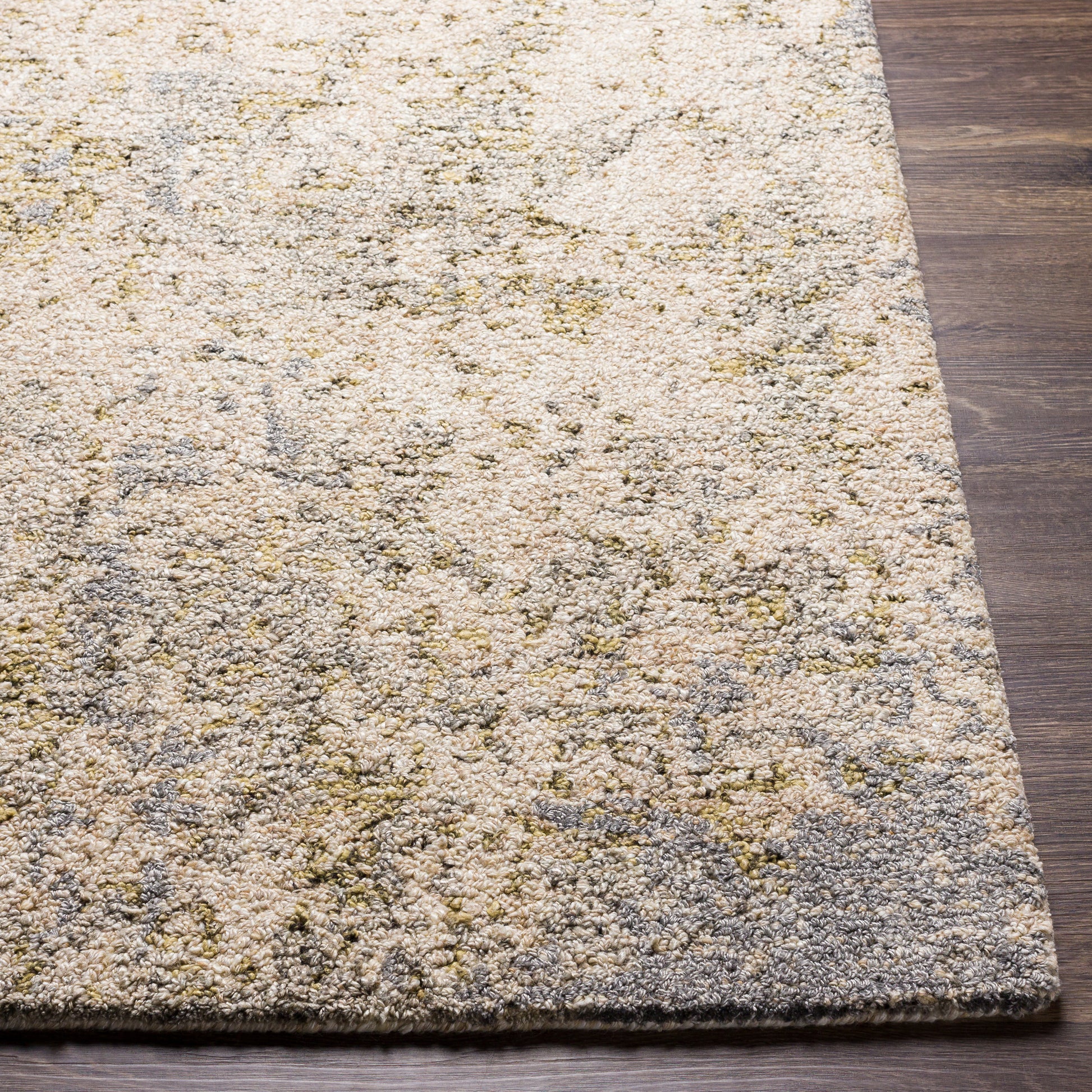 Surya Evoke Evk-2300 Tan, Charcoal, Medium Gray, Beige Area Rug