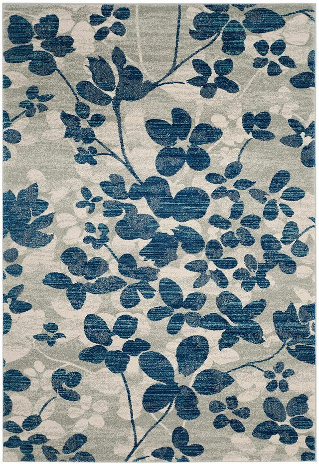 Safavieh Evoke Evk236J Grey / Light Blue Floral / Country Area Rug