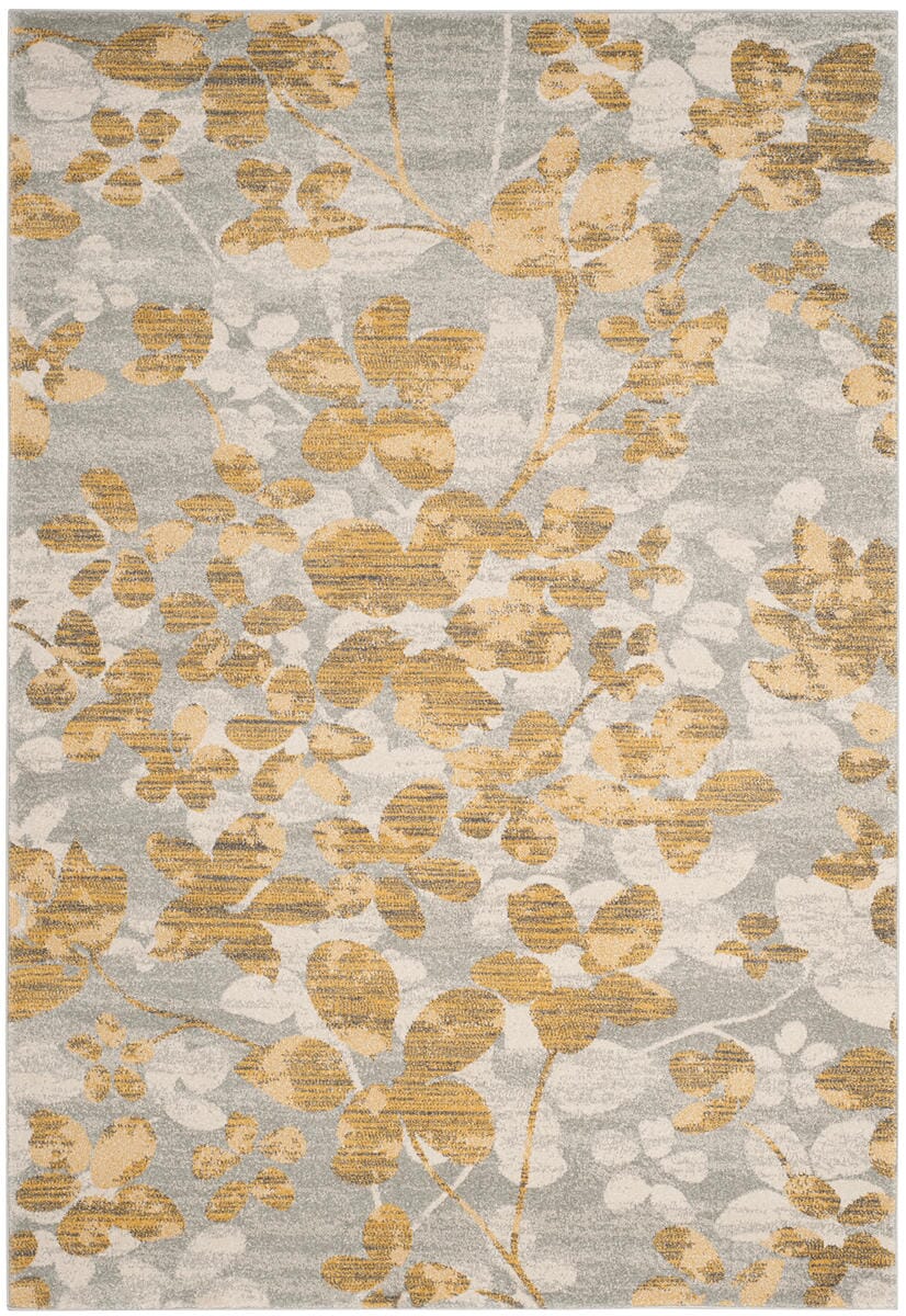 Safavieh Evoke Evk236P Grey / Gold Floral / Country Area Rug