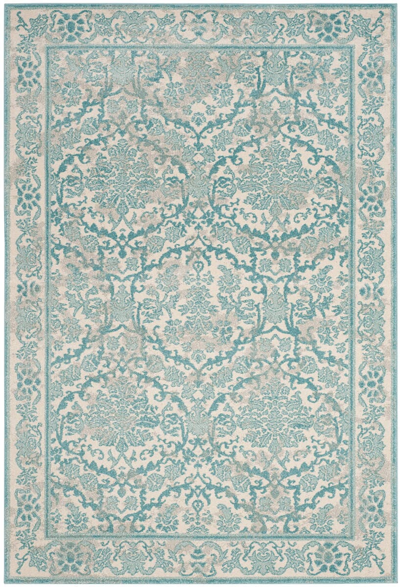 Safavieh Evoke Evk242C Ivory / Light Blue Area Rug