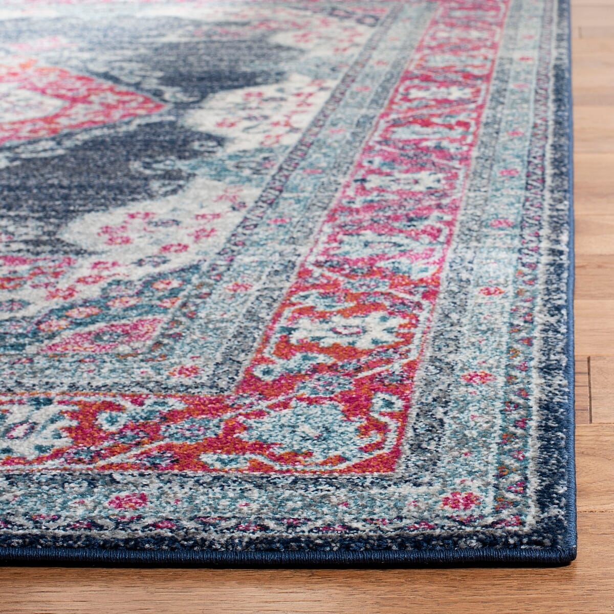 Safavieh Evoke Evk250R Fuchsia / Navy Area Rug