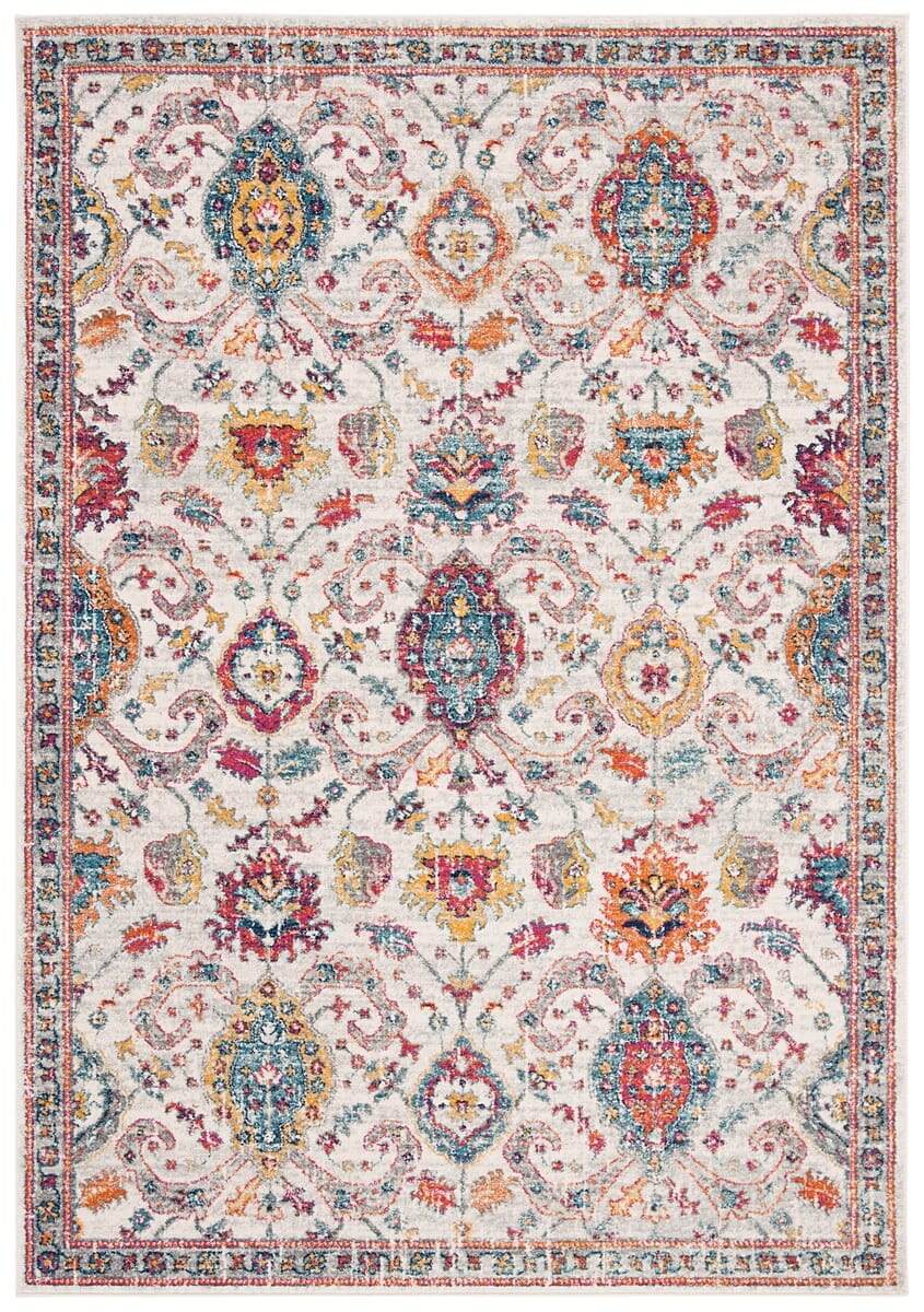 Safavieh Evoke Evk255B Cream / Orange Area Rug