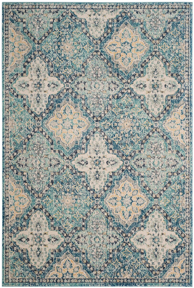 Safavieh Evoke Evk274C Light Blue / Ivory Damask Area Rug