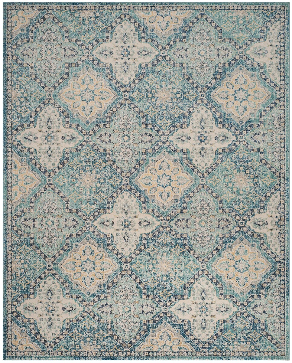 Safavieh Evoke Evk274C Light Blue / Ivory Damask Area Rug