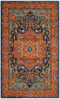 Safavieh Evoke Evk275C Blue / Orange Area Rug