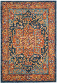 Safavieh Evoke Evk275C Blue / Orange Area Rug