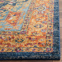 Safavieh Evoke Evk275C Blue / Orange Area Rug