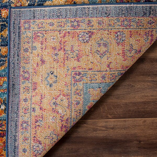 Safavieh Evoke Evk275C Blue / Orange Area Rug