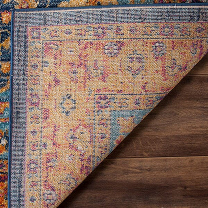 Safavieh Evoke Evk275C Blue / Orange Area Rug