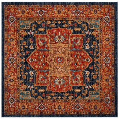 Safavieh Evoke Evk275C Blue / Orange Area Rug