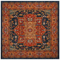 Safavieh Evoke Evk275C Blue / Orange Area Rug