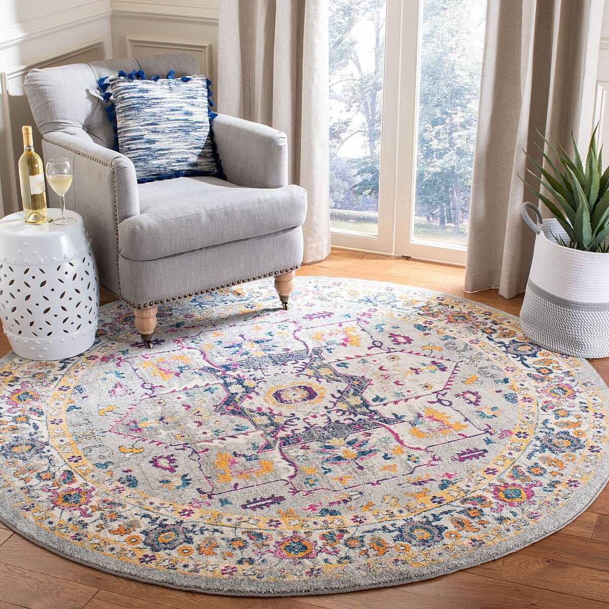 Safavieh Evoke Evk275H Grey / Grey Vintage / Distressed Area Rug