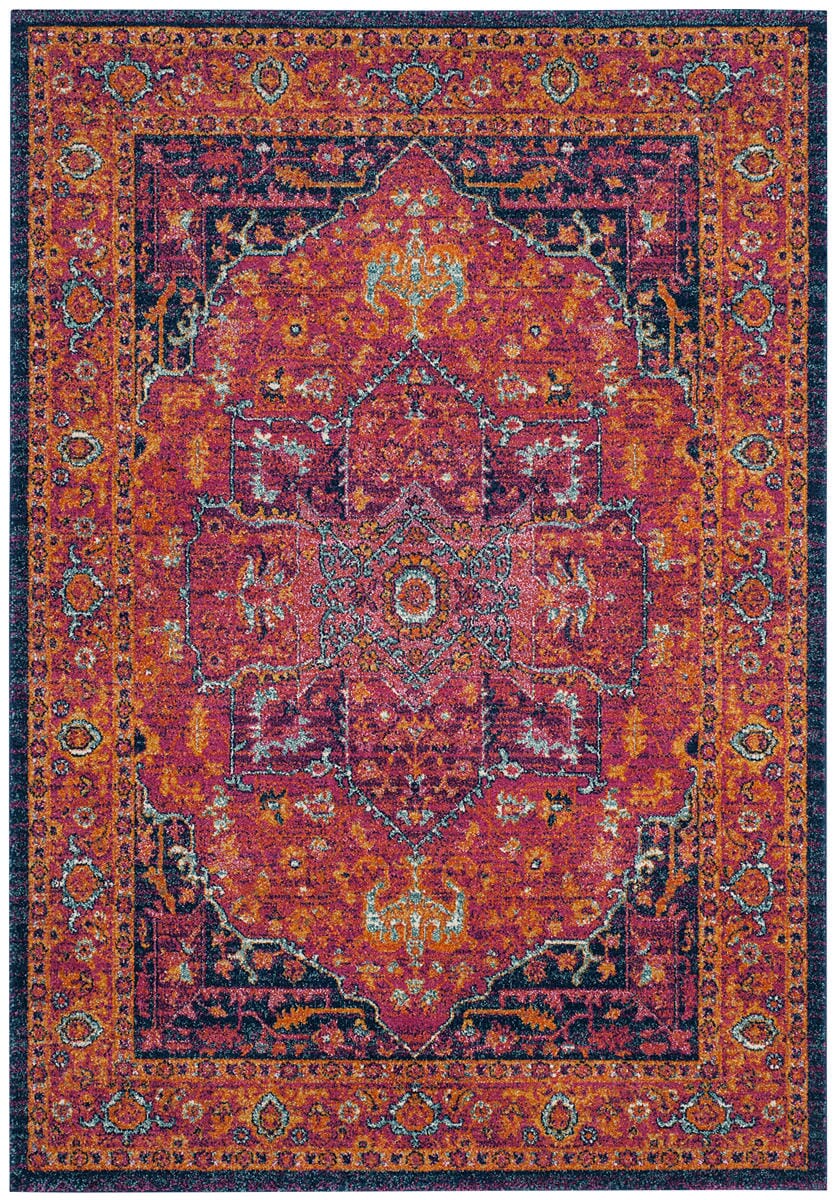 Safavieh Evoke Evk275S Fuchsia / Orange Area Rug