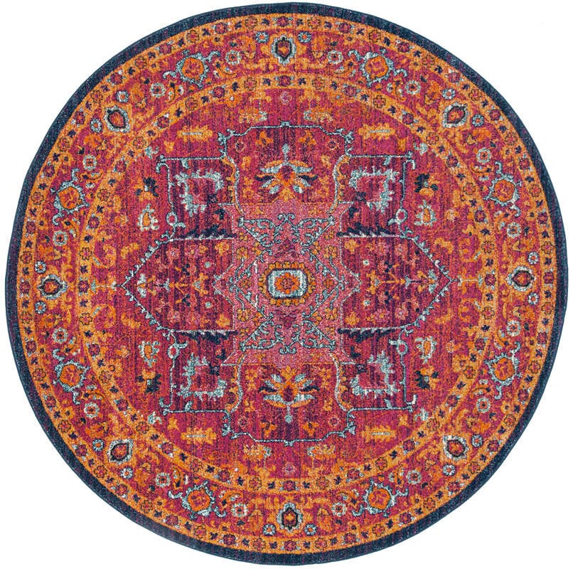 Safavieh Evoke Evk275S Fuchsia / Orange Area Rug