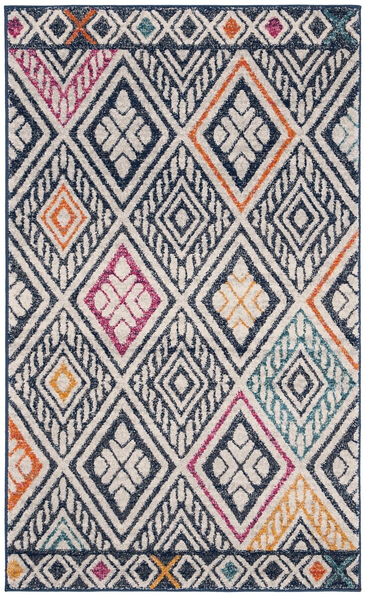 Safavieh Evoke Evk286N Navy / Ivory Southwestern Area Rug