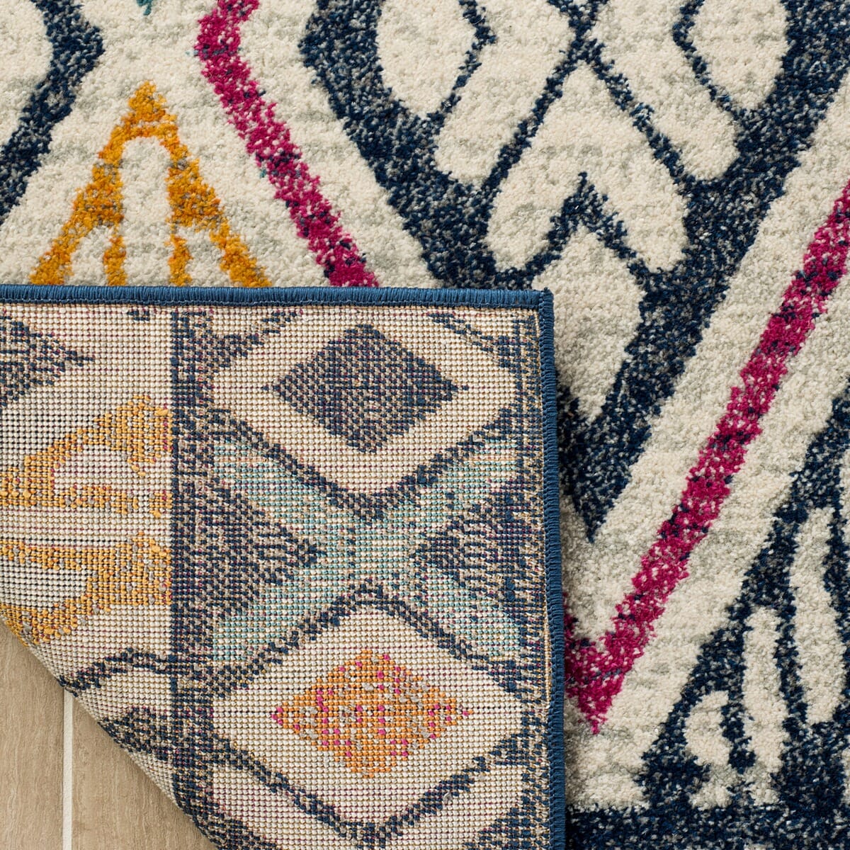 Safavieh Evoke Evk286N Navy / Ivory Southwestern Area Rug