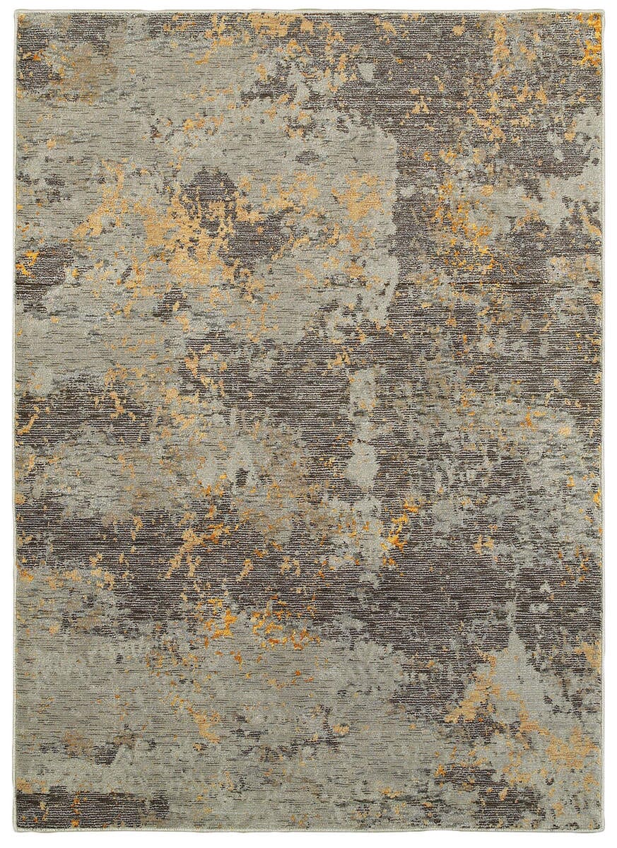 Oriental Weavers Sphinx Evolution 8025B Grey / Gold Organic / Abstract Area Rug