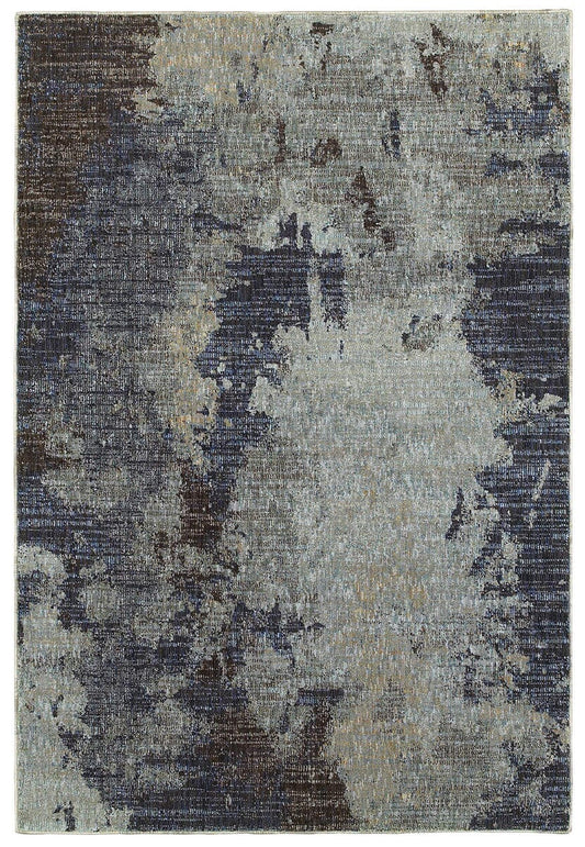 Oriental Weavers Sphinx Evolution 8049B Navy / Blue Organic / Abstract Area Rug