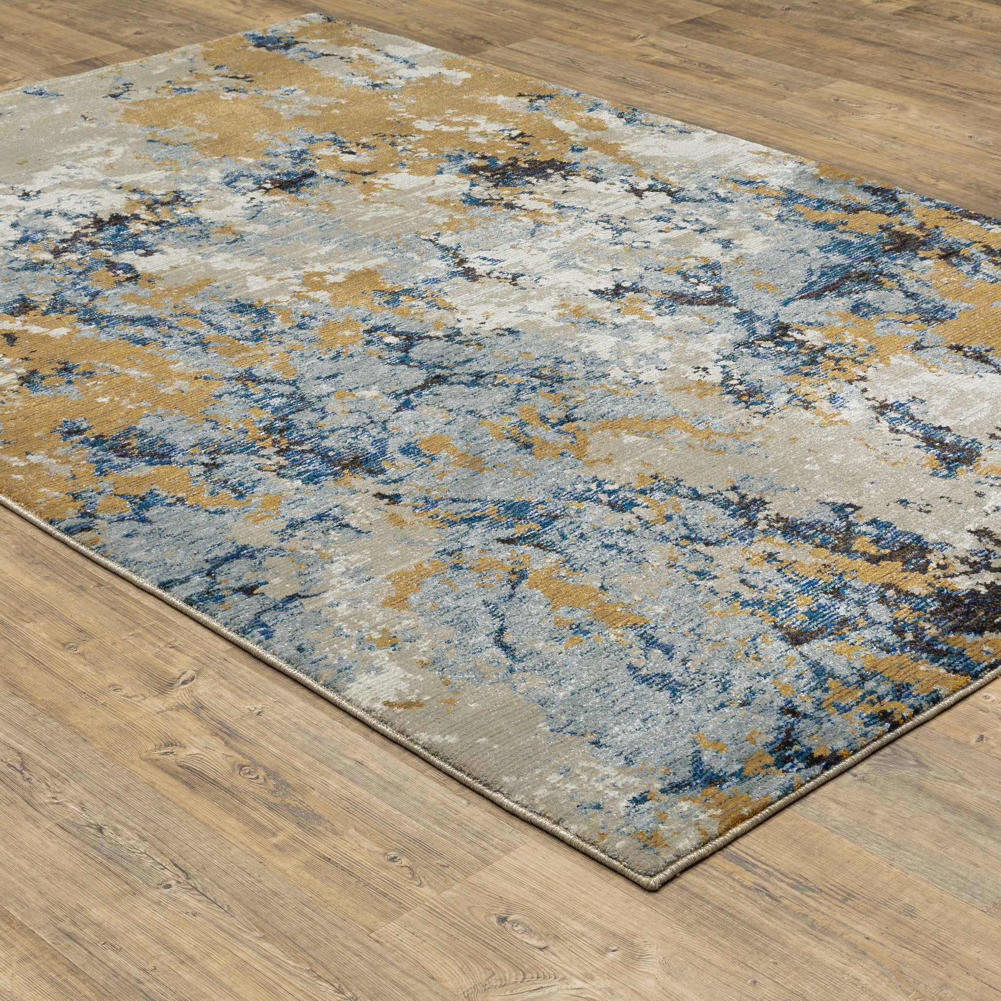 Oriental Weavers Sphinx Evolution 0980A Blue/ Gold Area Rug